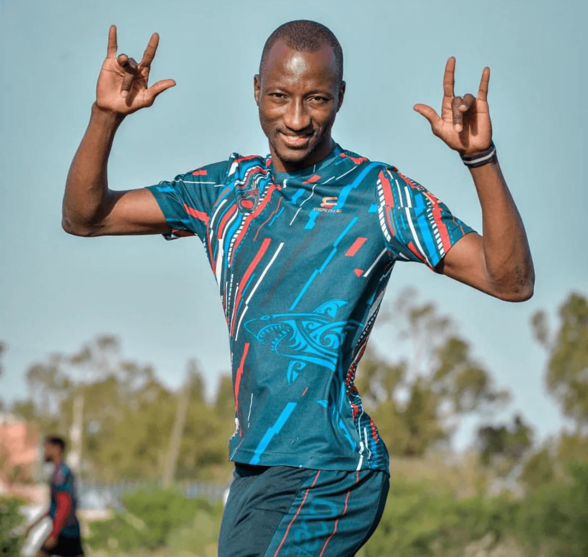 Le joueur malien Abdoulaye Diarra à son arrivée à Tripoli pour signer à Al Ittihad Al Askary.